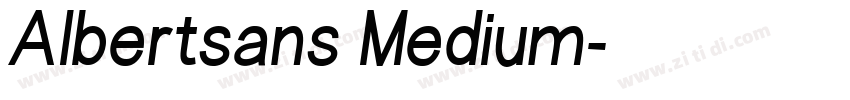 Albertsans Medium字体转换